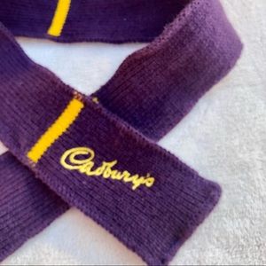 Cadbury’s Chocolate Scarf Bunny Purple Yellow Embroidery